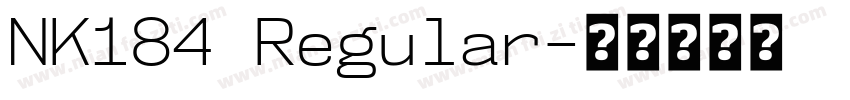 NK184 Regular字体转换